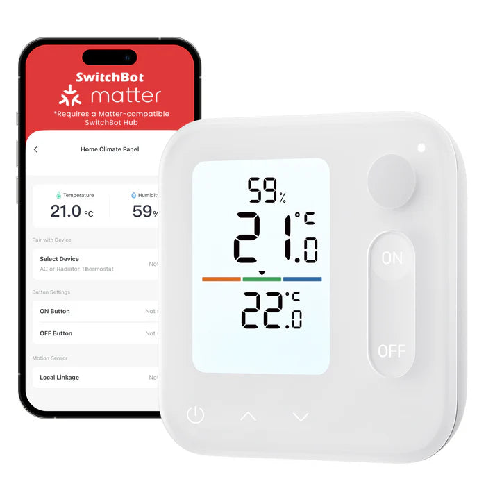 SwitchBot Home Climate Panel - Hitastýringarskjár