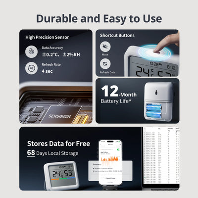 SwitchBot Skjá- Loftgæðanemi