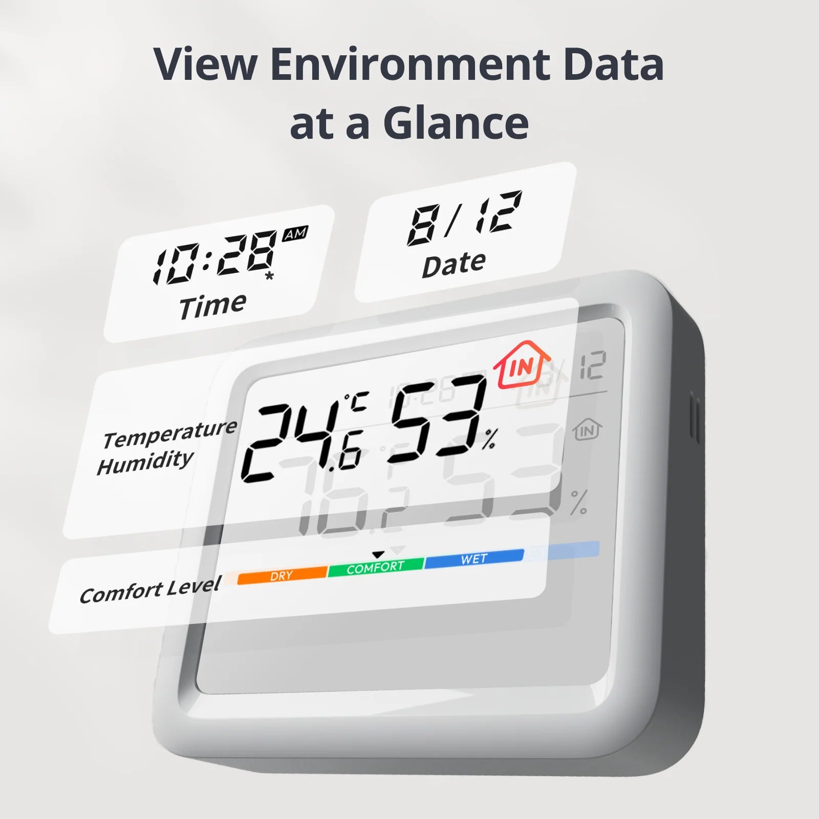 SwitchBot Skjá- Loftgæðanemi