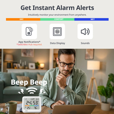 SwitchBot Skjá- Loftgæðanemi