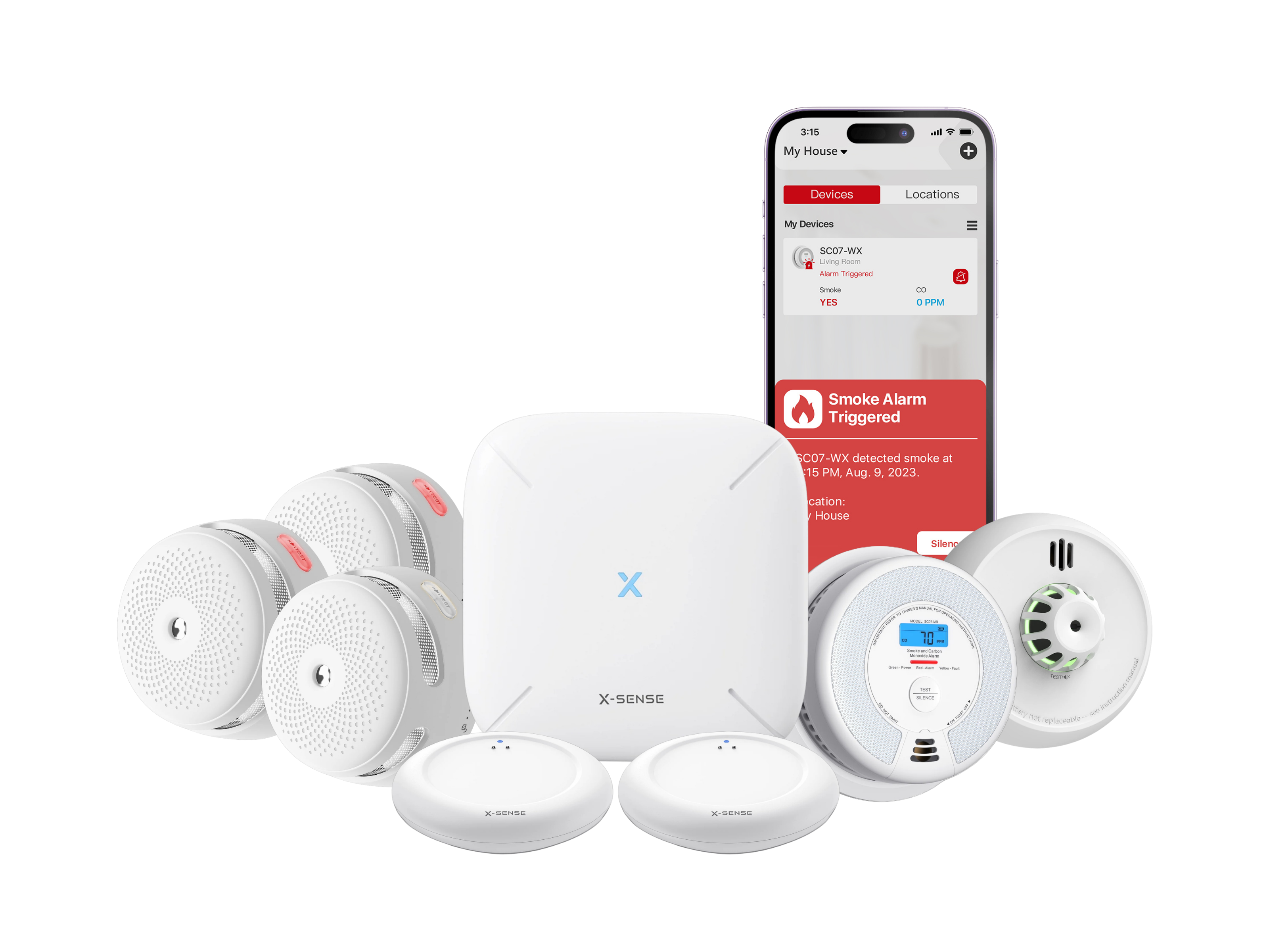 X-Sense Bruna og Vatnsvörn pakki